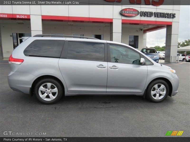 Silver Sky Metallic / Light Gray 2012 Toyota Sienna LE