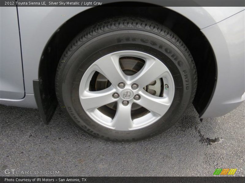 Silver Sky Metallic / Light Gray 2012 Toyota Sienna LE