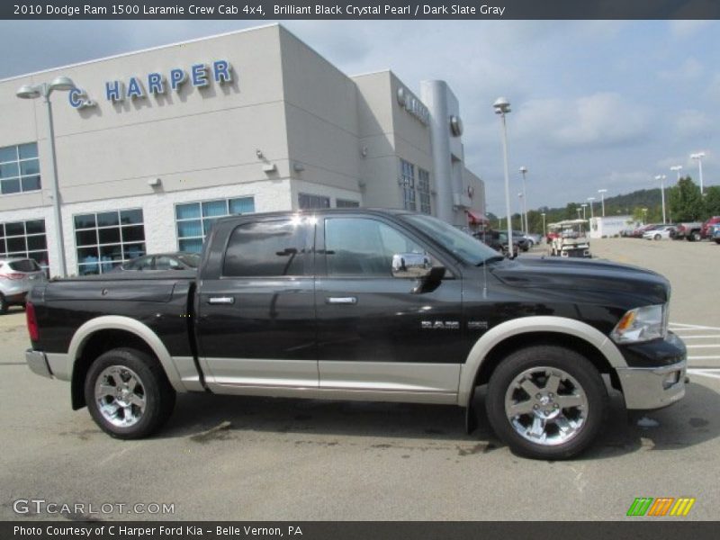 Brilliant Black Crystal Pearl / Dark Slate Gray 2010 Dodge Ram 1500 Laramie Crew Cab 4x4