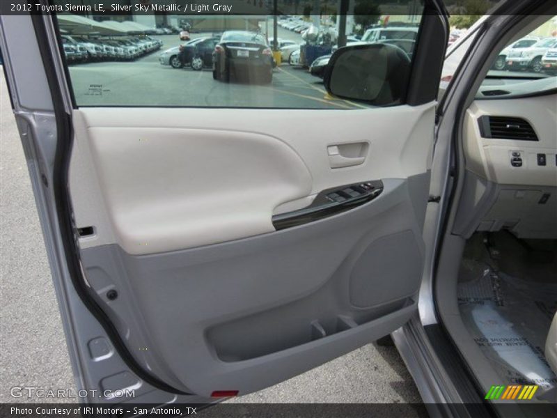 Silver Sky Metallic / Light Gray 2012 Toyota Sienna LE