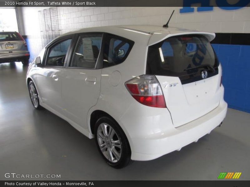 Taffeta White / Sport Black 2010 Honda Fit Sport