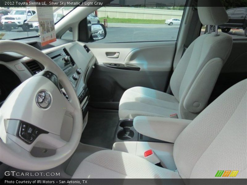 Silver Sky Metallic / Light Gray 2012 Toyota Sienna LE