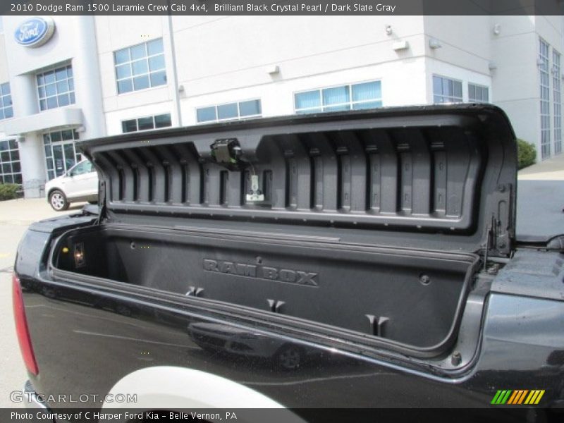 Brilliant Black Crystal Pearl / Dark Slate Gray 2010 Dodge Ram 1500 Laramie Crew Cab 4x4