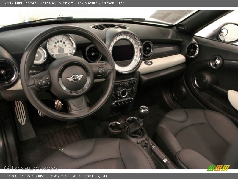 Midnight Black Metallic / Carbon Black 2012 Mini Cooper S Roadster