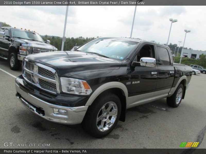 Brilliant Black Crystal Pearl / Dark Slate Gray 2010 Dodge Ram 1500 Laramie Crew Cab 4x4
