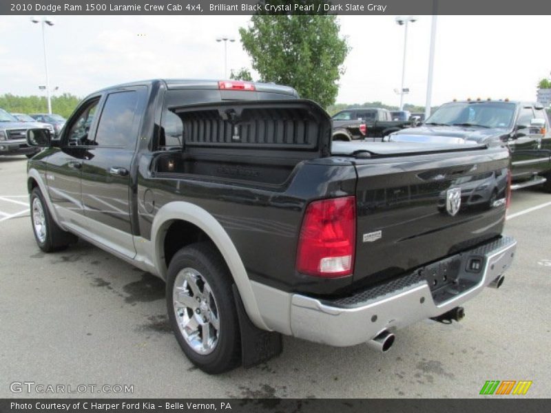 Brilliant Black Crystal Pearl / Dark Slate Gray 2010 Dodge Ram 1500 Laramie Crew Cab 4x4