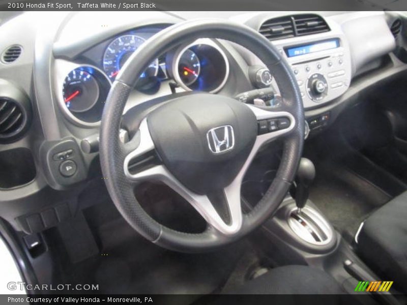 Taffeta White / Sport Black 2010 Honda Fit Sport