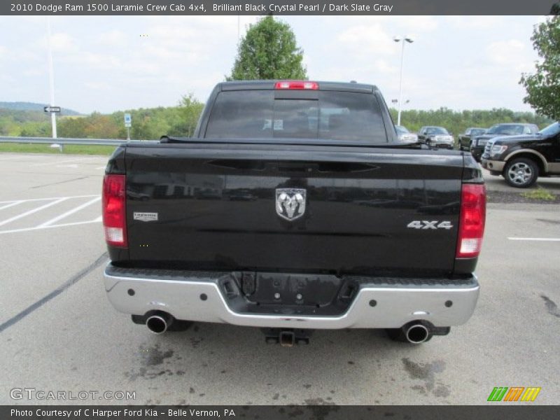 Brilliant Black Crystal Pearl / Dark Slate Gray 2010 Dodge Ram 1500 Laramie Crew Cab 4x4