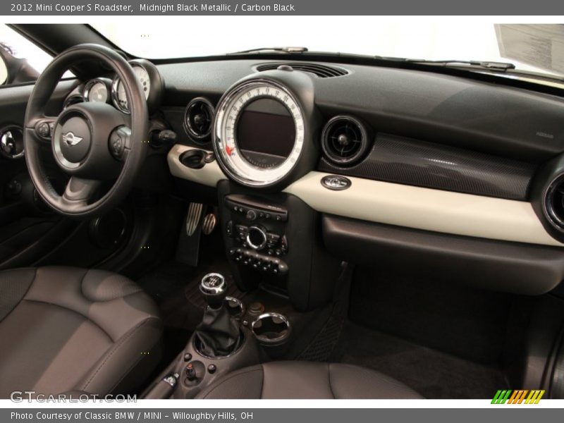 Midnight Black Metallic / Carbon Black 2012 Mini Cooper S Roadster