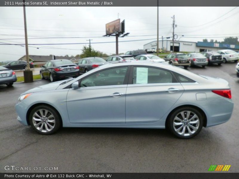 Iridescent Silver Blue Metallic / Black 2011 Hyundai Sonata SE