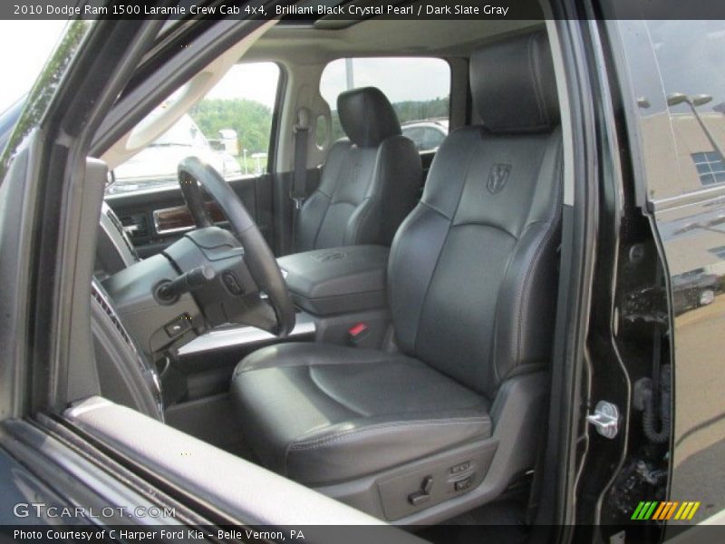 Brilliant Black Crystal Pearl / Dark Slate Gray 2010 Dodge Ram 1500 Laramie Crew Cab 4x4