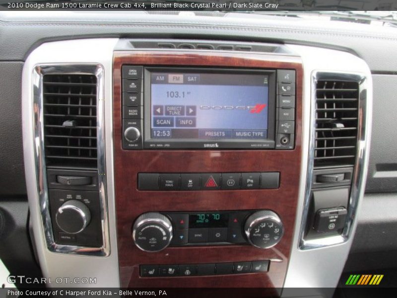 Brilliant Black Crystal Pearl / Dark Slate Gray 2010 Dodge Ram 1500 Laramie Crew Cab 4x4
