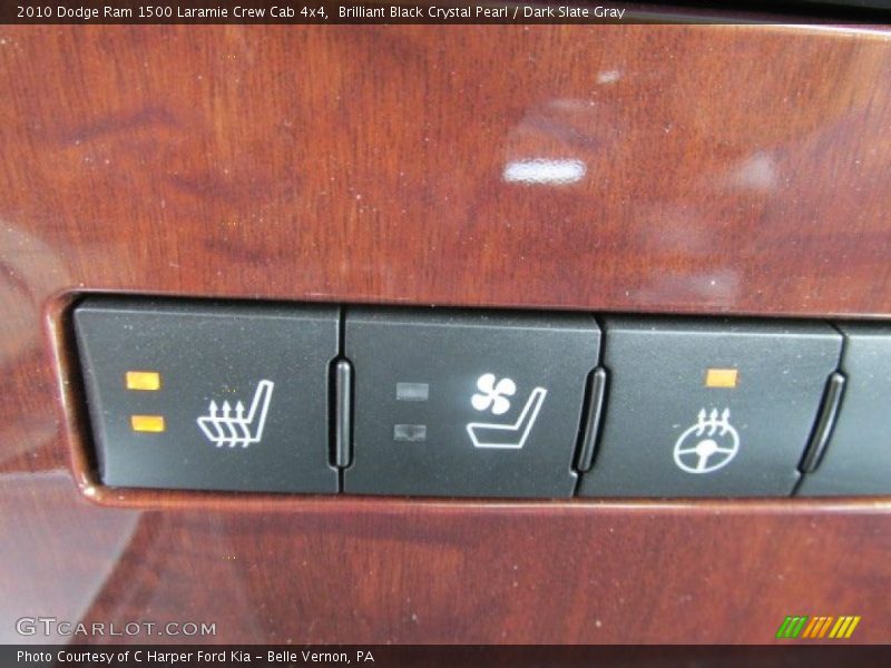 Brilliant Black Crystal Pearl / Dark Slate Gray 2010 Dodge Ram 1500 Laramie Crew Cab 4x4