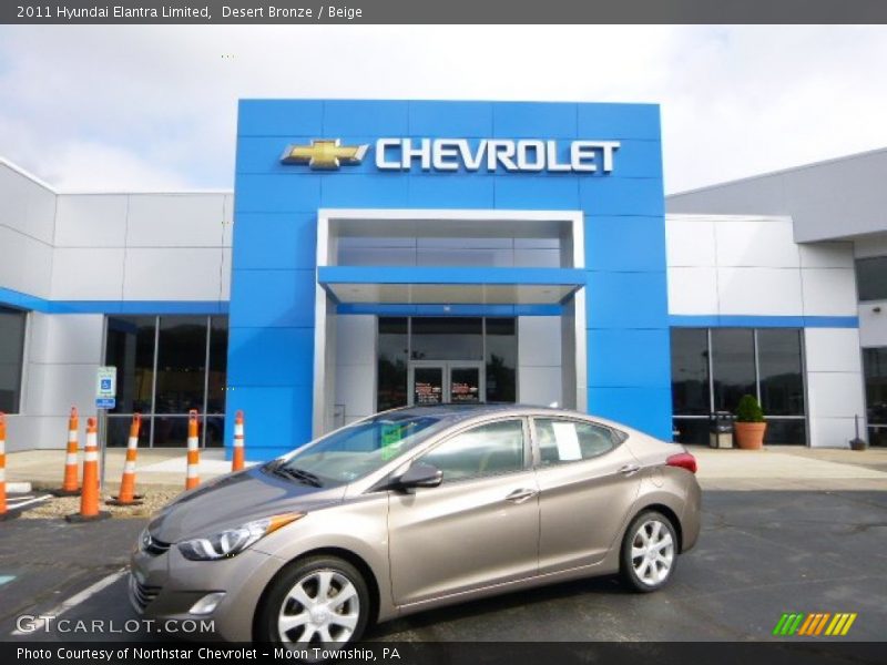 Desert Bronze / Beige 2011 Hyundai Elantra Limited
