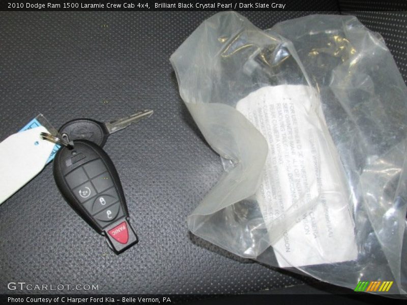 Brilliant Black Crystal Pearl / Dark Slate Gray 2010 Dodge Ram 1500 Laramie Crew Cab 4x4