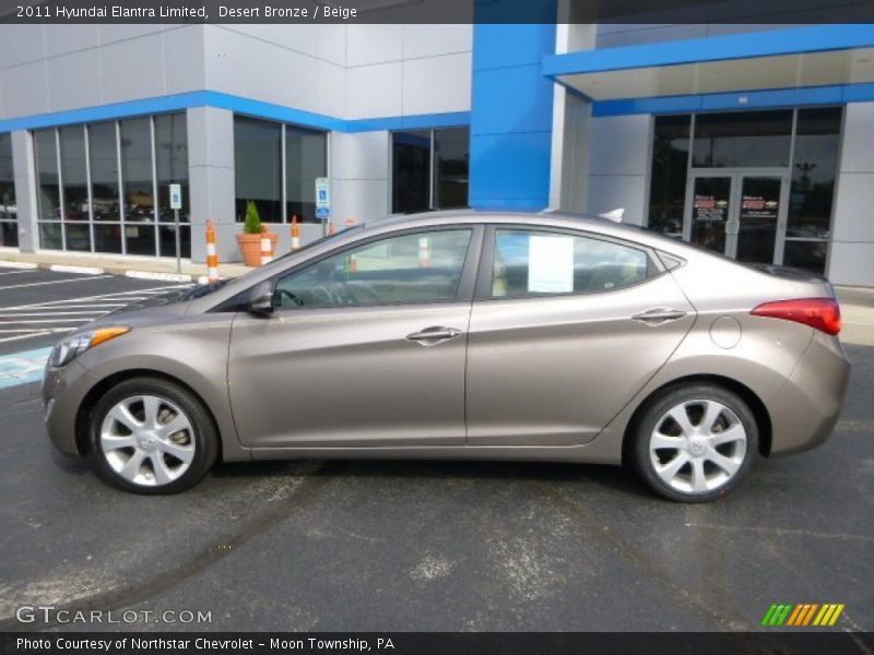 Desert Bronze / Beige 2011 Hyundai Elantra Limited