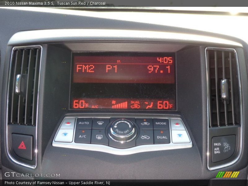 Tuscan Sun Red / Charcoal 2010 Nissan Maxima 3.5 S