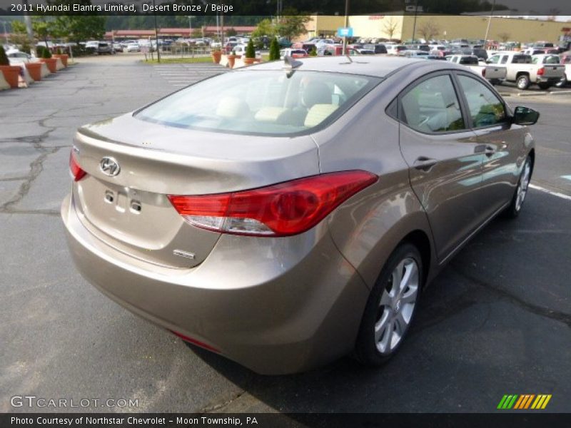 Desert Bronze / Beige 2011 Hyundai Elantra Limited