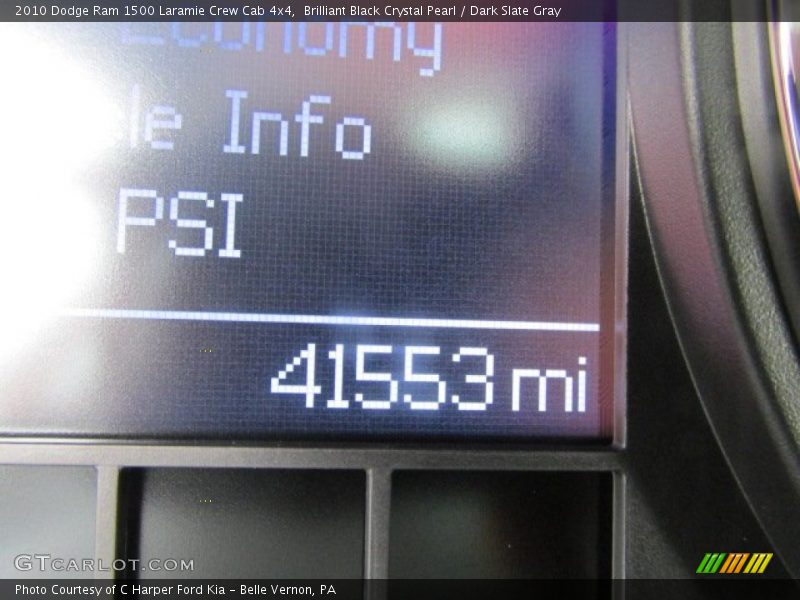 Brilliant Black Crystal Pearl / Dark Slate Gray 2010 Dodge Ram 1500 Laramie Crew Cab 4x4