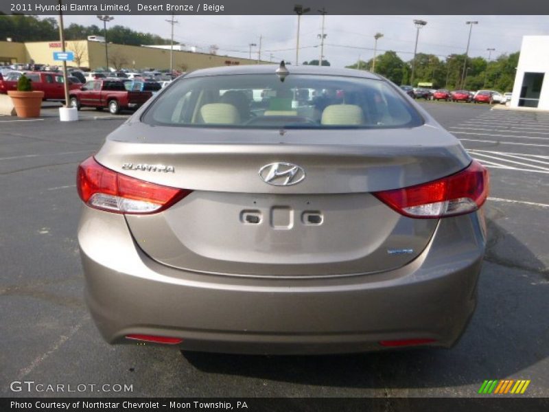 Desert Bronze / Beige 2011 Hyundai Elantra Limited