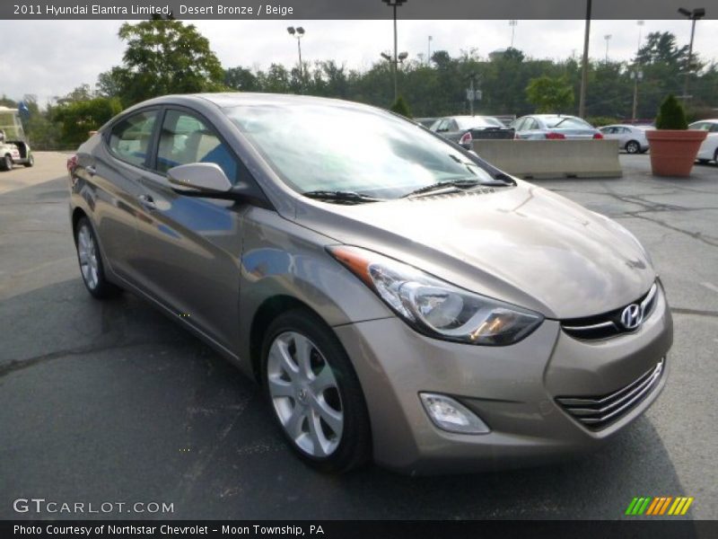 Desert Bronze / Beige 2011 Hyundai Elantra Limited
