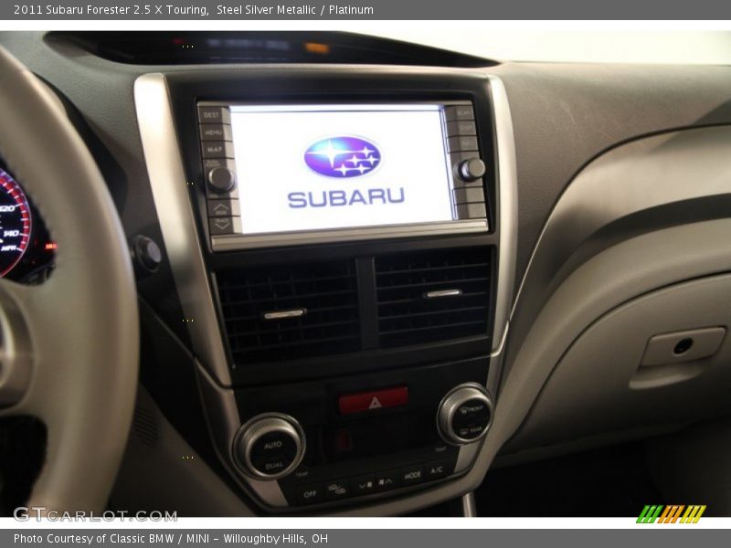 Steel Silver Metallic / Platinum 2011 Subaru Forester 2.5 X Touring