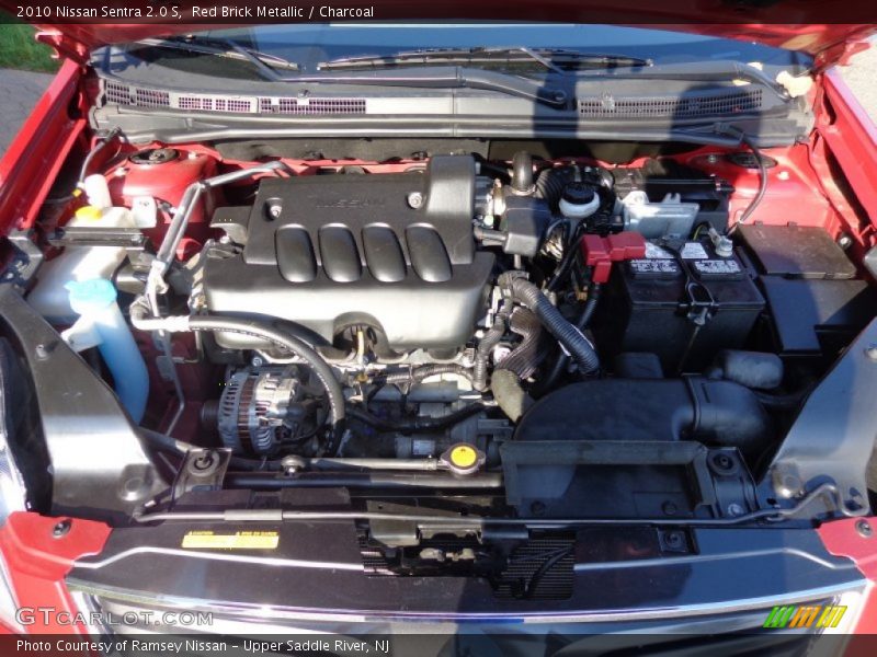 Red Brick Metallic / Charcoal 2010 Nissan Sentra 2.0 S