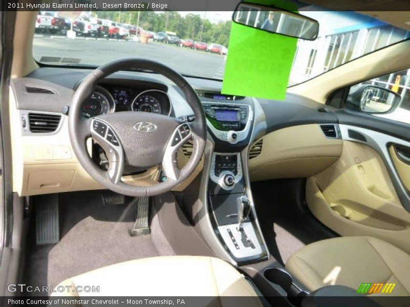 Desert Bronze / Beige 2011 Hyundai Elantra Limited
