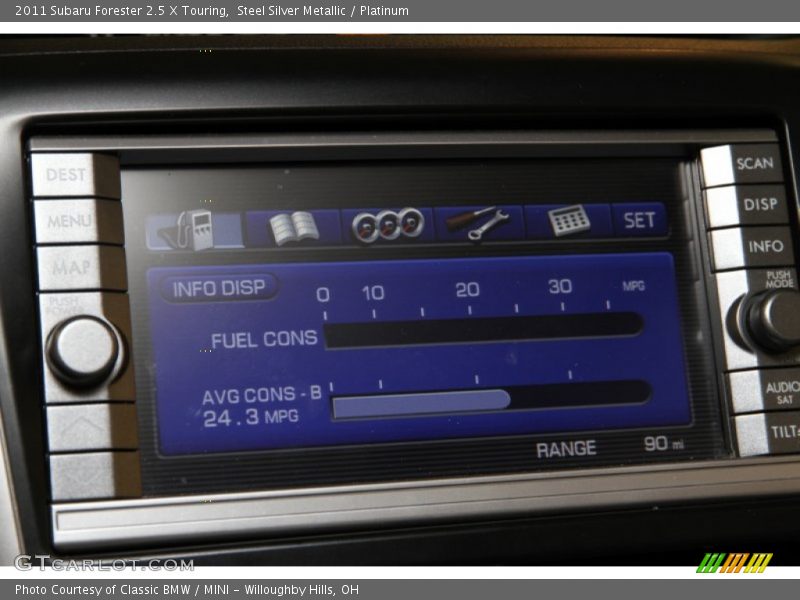 Steel Silver Metallic / Platinum 2011 Subaru Forester 2.5 X Touring