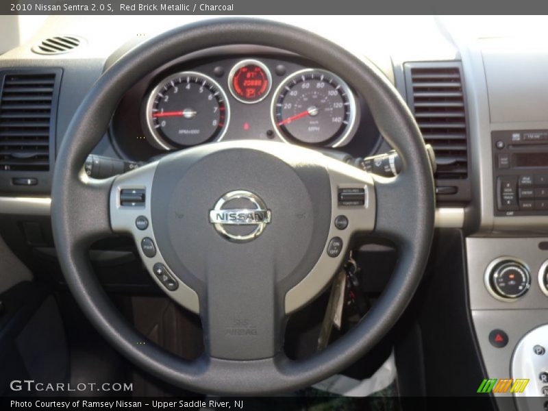 Red Brick Metallic / Charcoal 2010 Nissan Sentra 2.0 S