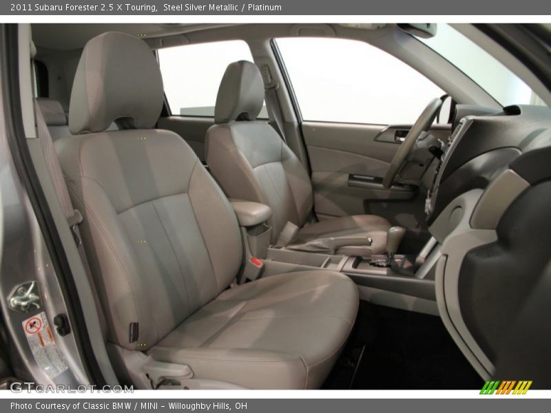 Front Seat of 2011 Forester 2.5 X Touring