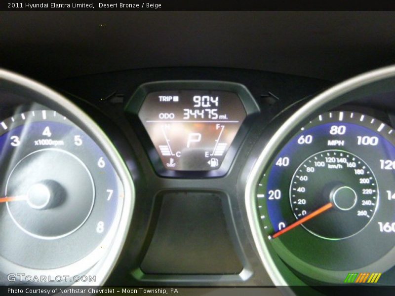 Desert Bronze / Beige 2011 Hyundai Elantra Limited