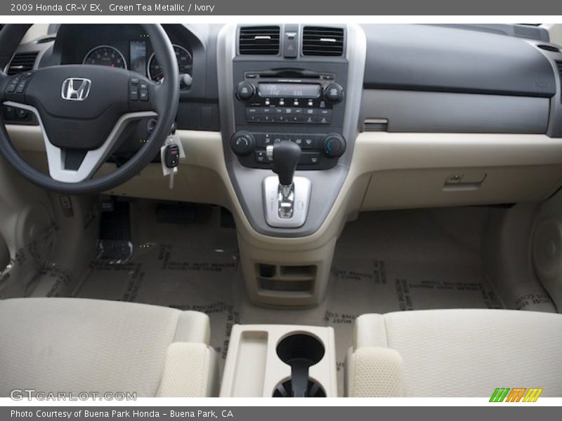 Green Tea Metallic / Ivory 2009 Honda CR-V EX