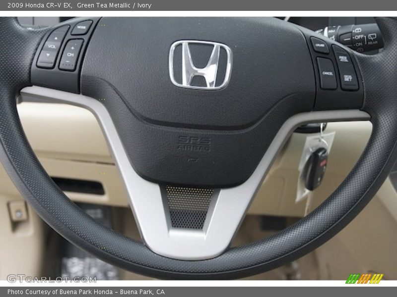 Green Tea Metallic / Ivory 2009 Honda CR-V EX