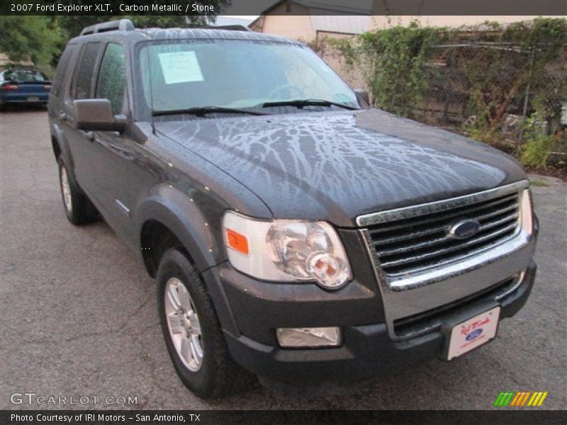 Carbon Metallic / Stone 2007 Ford Explorer XLT