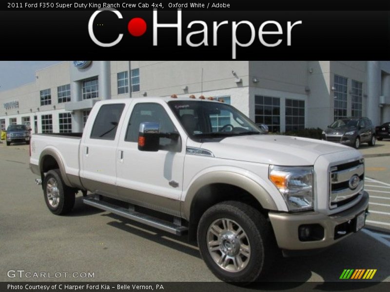 Oxford White / Adobe 2011 Ford F350 Super Duty King Ranch Crew Cab 4x4