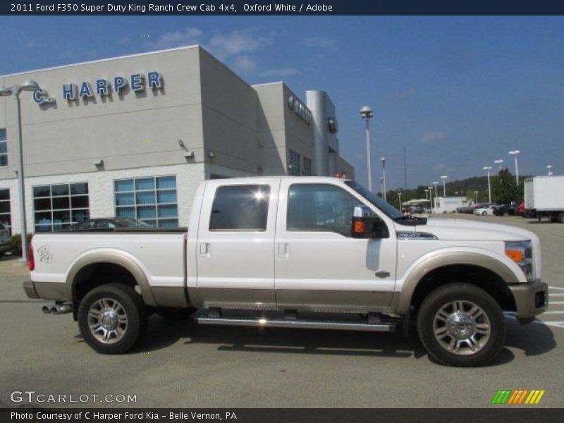 Oxford White / Adobe 2011 Ford F350 Super Duty King Ranch Crew Cab 4x4