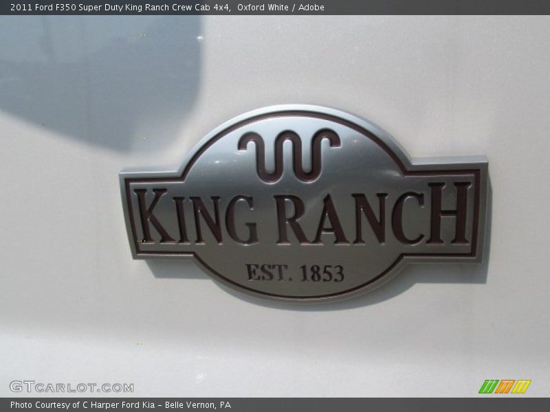 Oxford White / Adobe 2011 Ford F350 Super Duty King Ranch Crew Cab 4x4