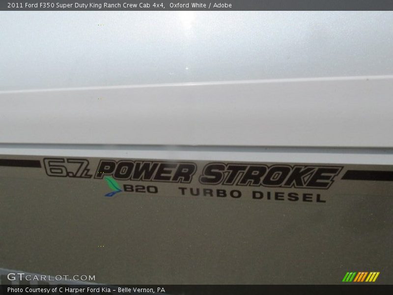 Oxford White / Adobe 2011 Ford F350 Super Duty King Ranch Crew Cab 4x4