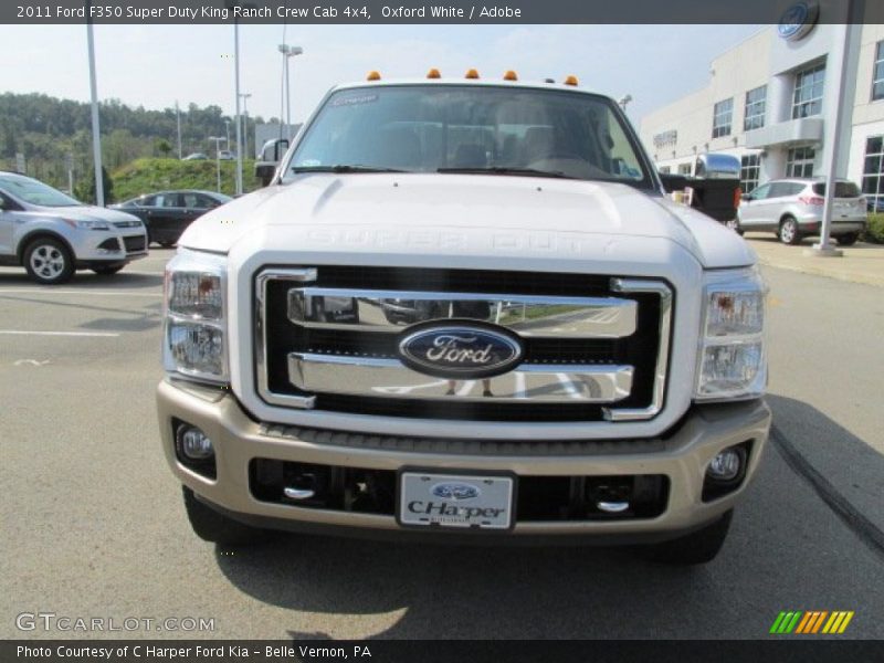 Oxford White / Adobe 2011 Ford F350 Super Duty King Ranch Crew Cab 4x4
