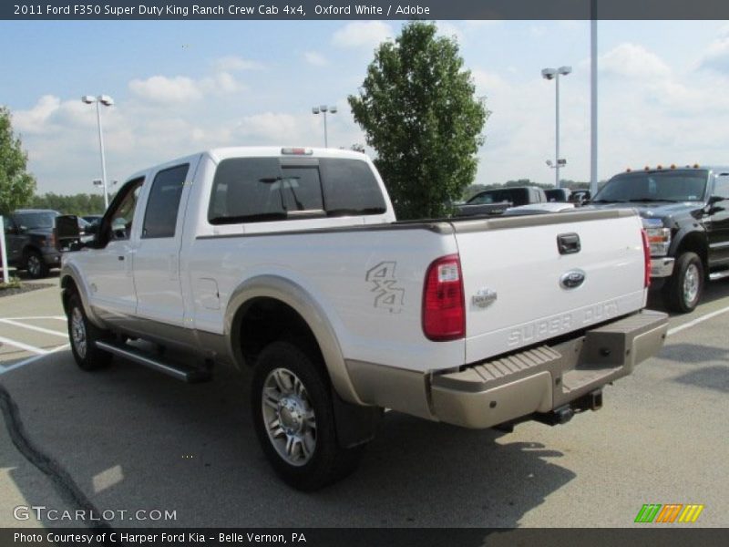 Oxford White / Adobe 2011 Ford F350 Super Duty King Ranch Crew Cab 4x4