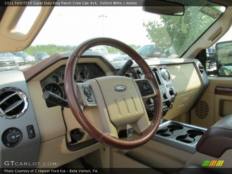 Oxford White / Adobe 2011 Ford F350 Super Duty King Ranch Crew Cab 4x4