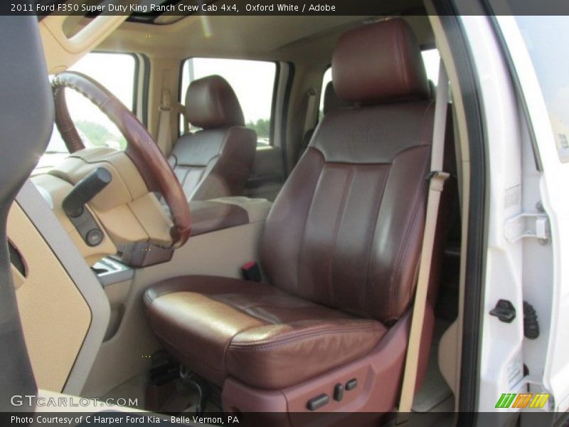 Oxford White / Adobe 2011 Ford F350 Super Duty King Ranch Crew Cab 4x4