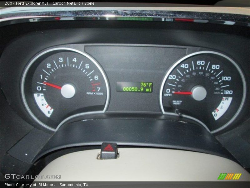 Carbon Metallic / Stone 2007 Ford Explorer XLT