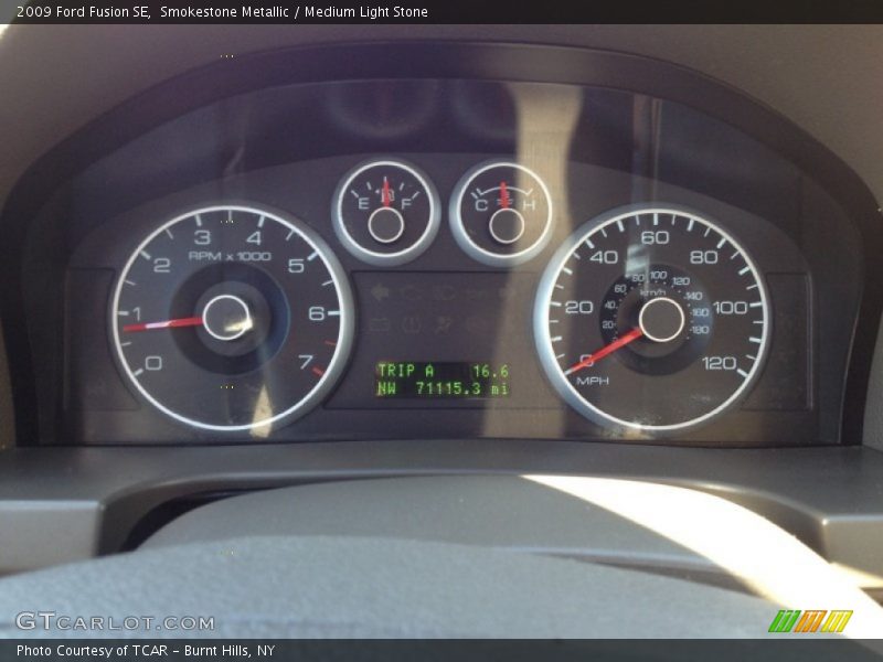 Smokestone Metallic / Medium Light Stone 2009 Ford Fusion SE