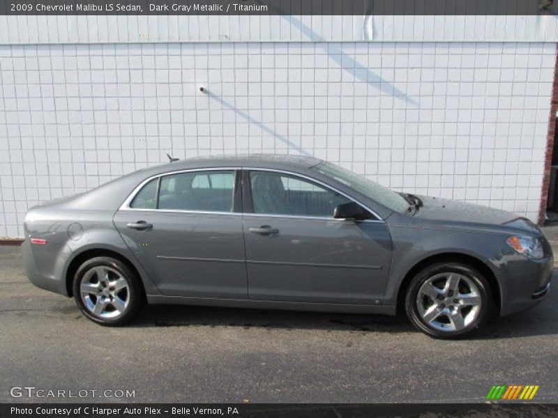 Dark Gray Metallic / Titanium 2009 Chevrolet Malibu LS Sedan