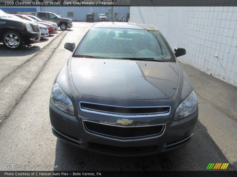 Dark Gray Metallic / Titanium 2009 Chevrolet Malibu LS Sedan