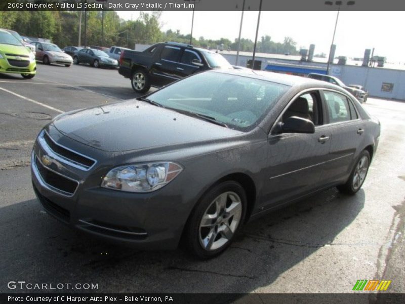 Dark Gray Metallic / Titanium 2009 Chevrolet Malibu LS Sedan