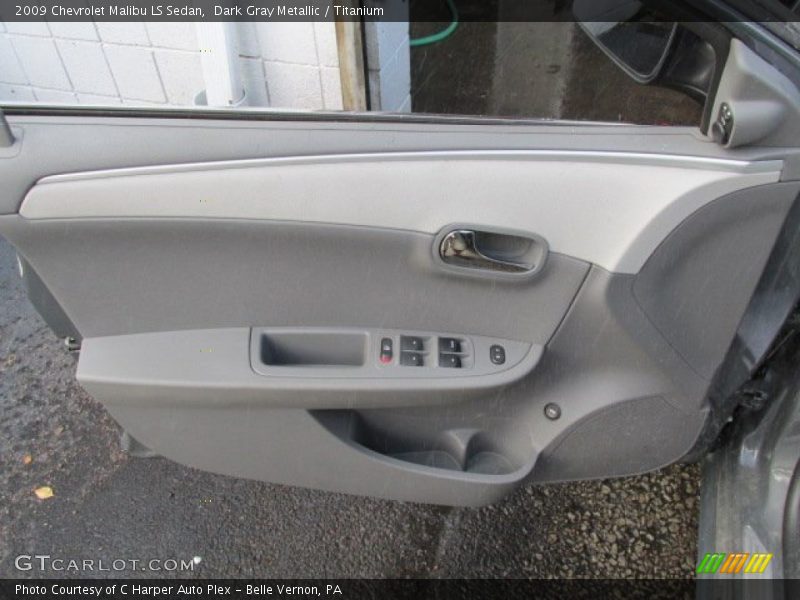 Dark Gray Metallic / Titanium 2009 Chevrolet Malibu LS Sedan