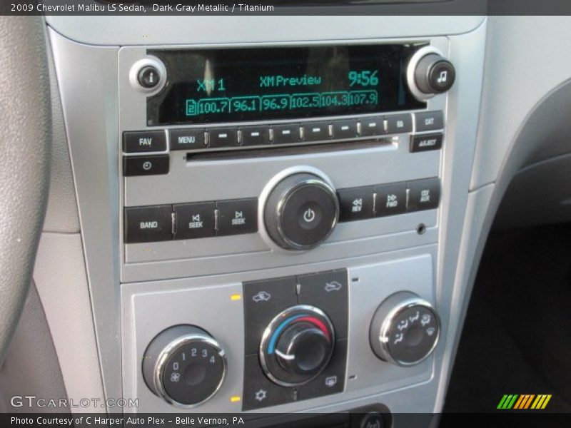 Dark Gray Metallic / Titanium 2009 Chevrolet Malibu LS Sedan